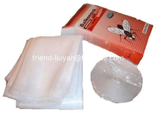 White Window Mosquito Net Kit For Household Window Screen Kit With Veclro Hooks